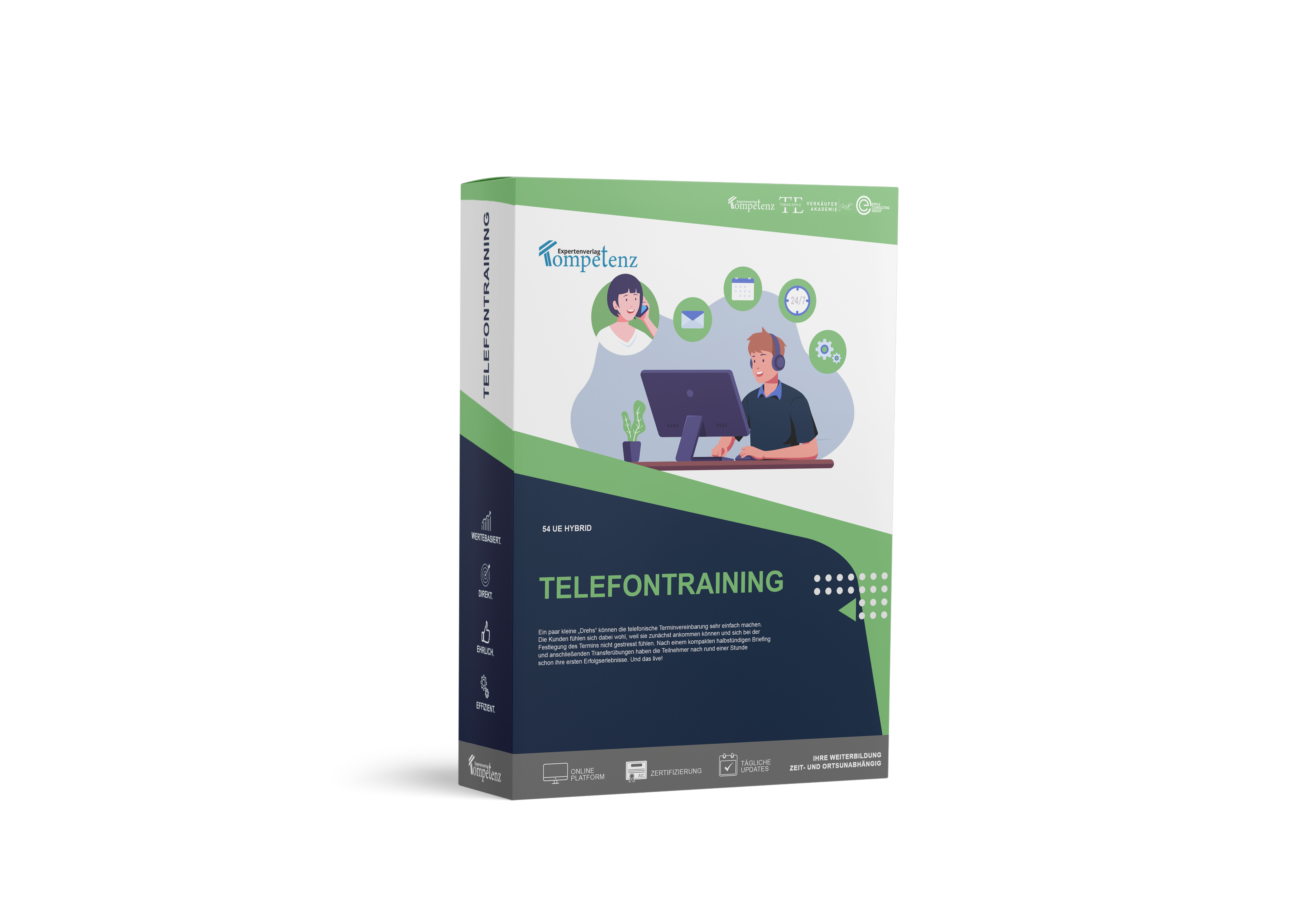 Mockup des individuellen Coachings Telefontraining
