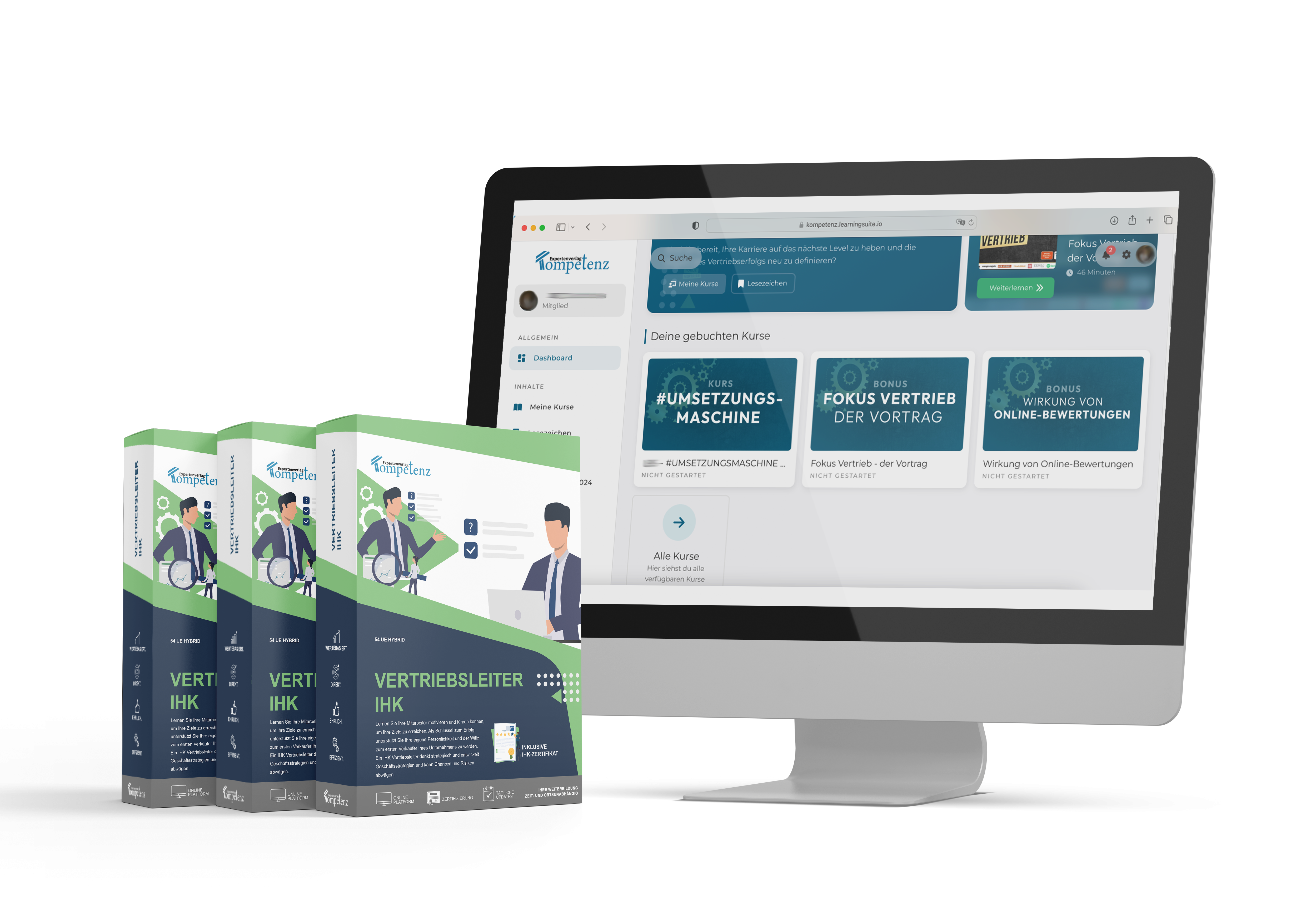 Mockup des Kurses Vertriebsleiter IHK