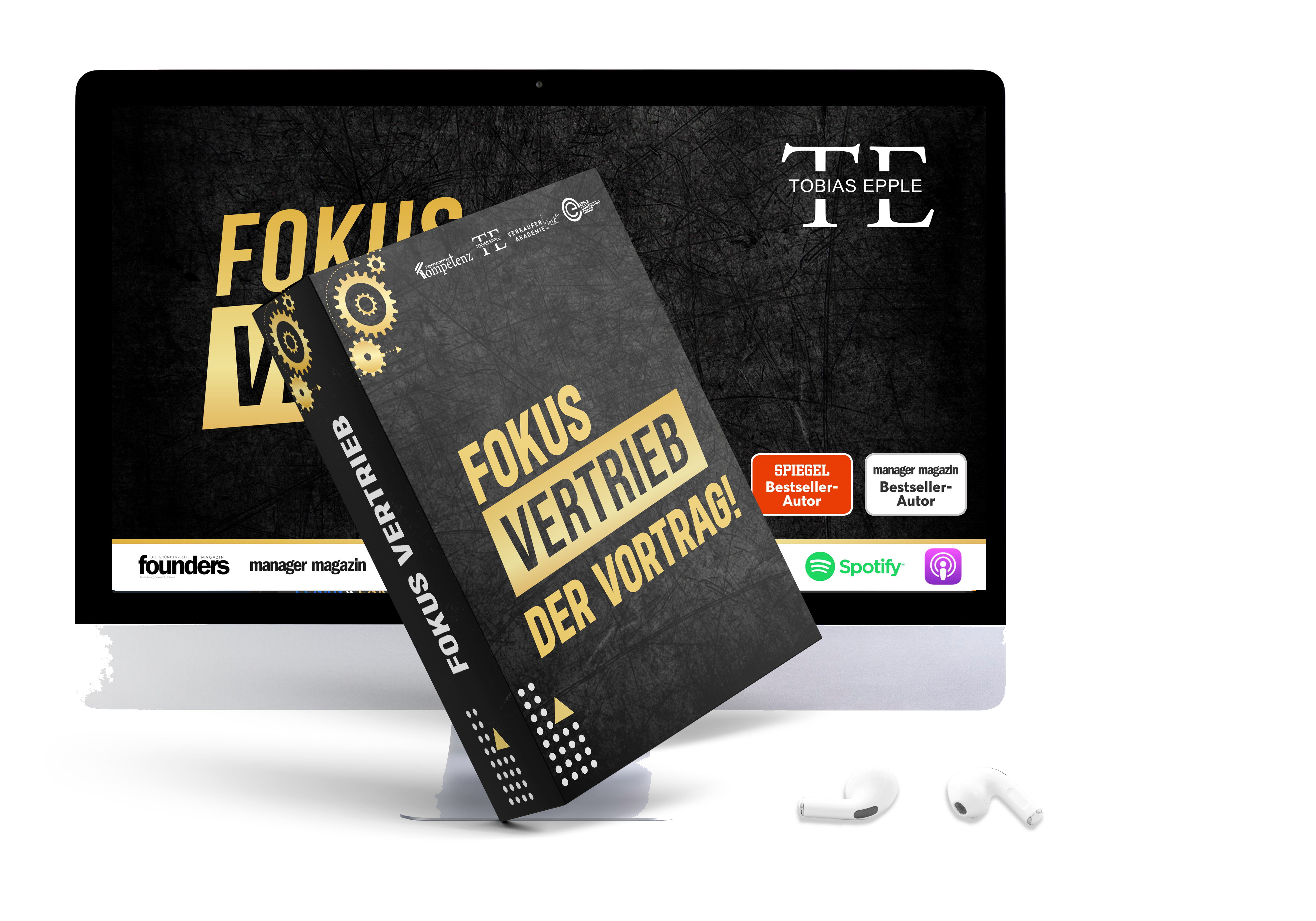 Mockup Fokus Vertrieb – Der Vortrag