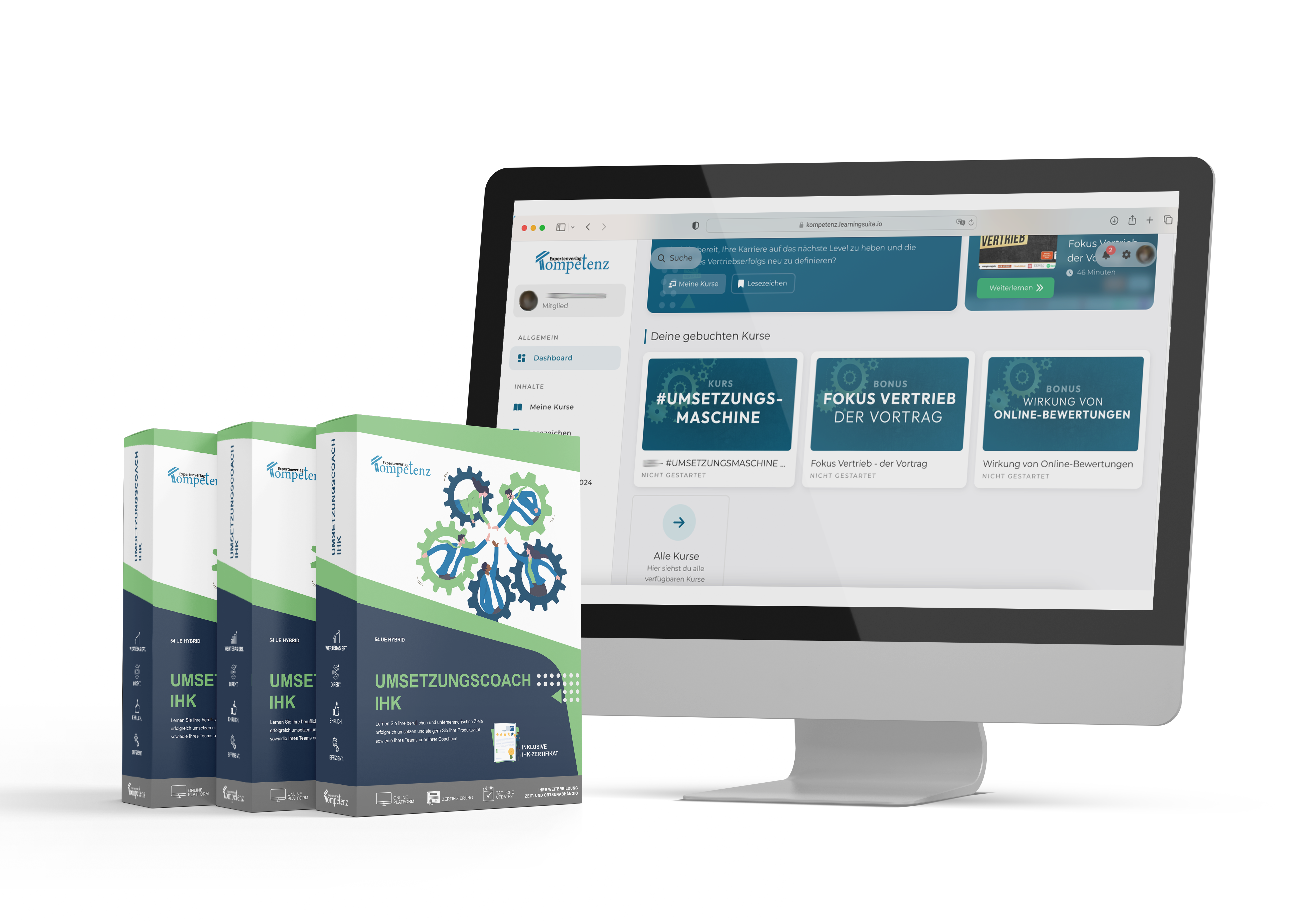 Mockup des Kurses Umsetzungscoach IHK