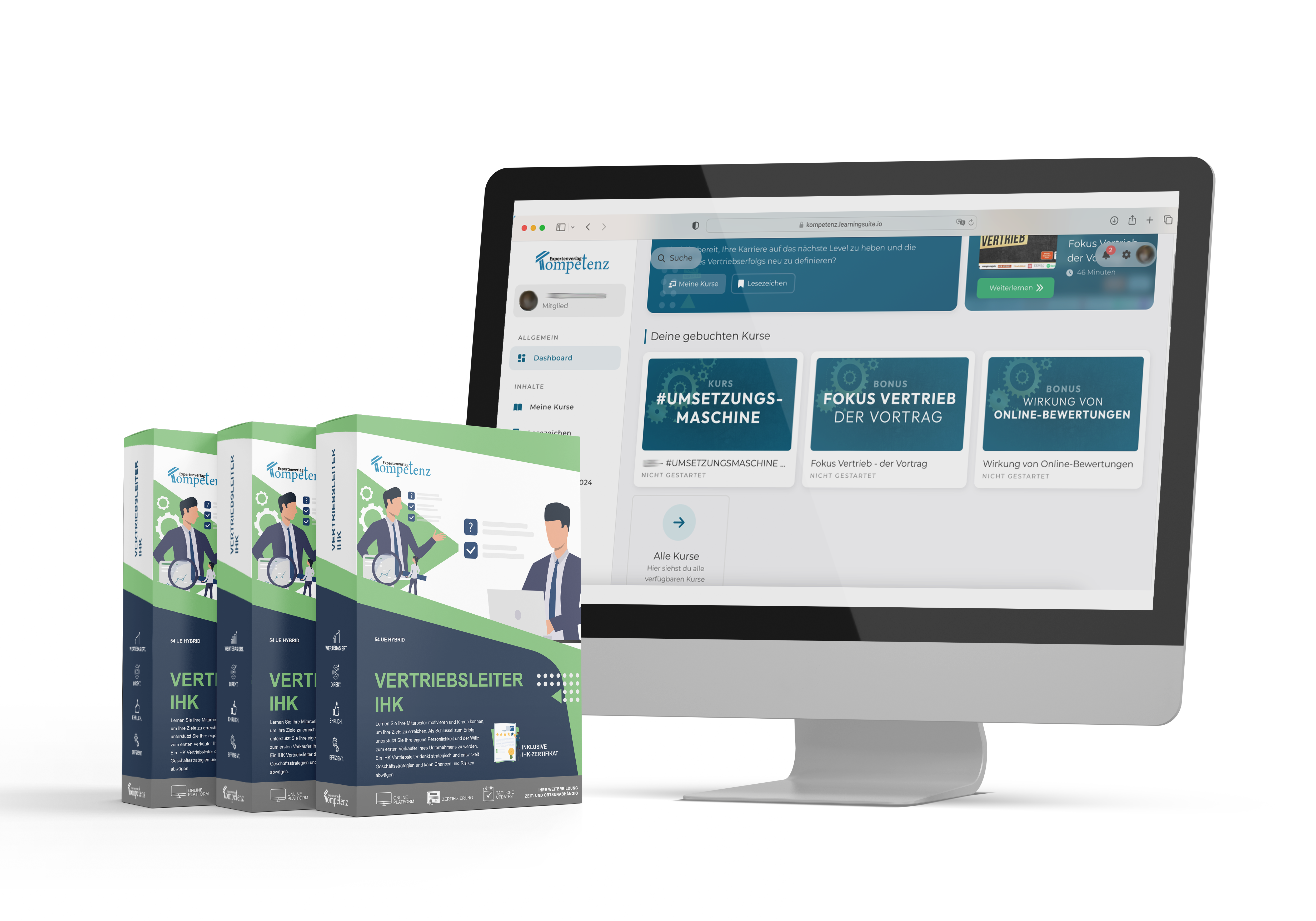 Mockup des Kurses Vertriebsleiter IHK